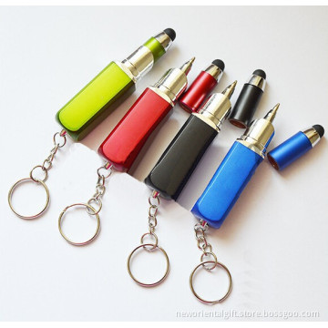Mini multi-function key chain phone touch pen
